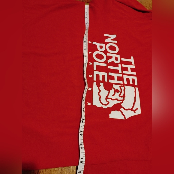 The North Pole Alaska Santa Christmas shirt The North Face vintage spoof tee 🎅❄ - Picture 5 of 6